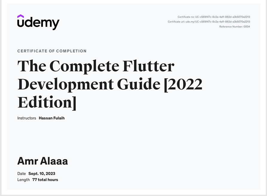 The Complete Flutter Development Guide Course